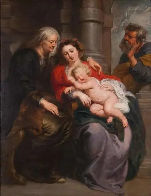 Sainte Famille avec sainte Élisabeth - Peter Paul Rubens image 1 reproduction réalisée par Alpha Reproduction