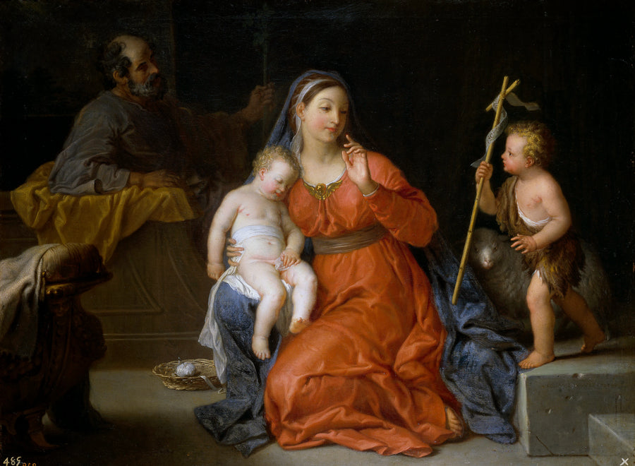 La Sainte Famille avec l'Enfant Saint Jean-Baptiste - Michel-Ange Houasse