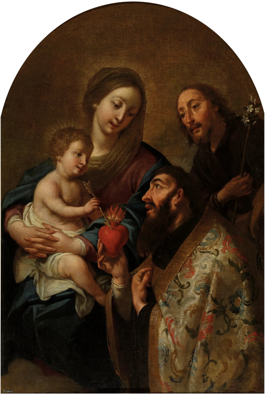 La Sainte Famille avec saint Augustin - Antoni Viladomat i Manalt