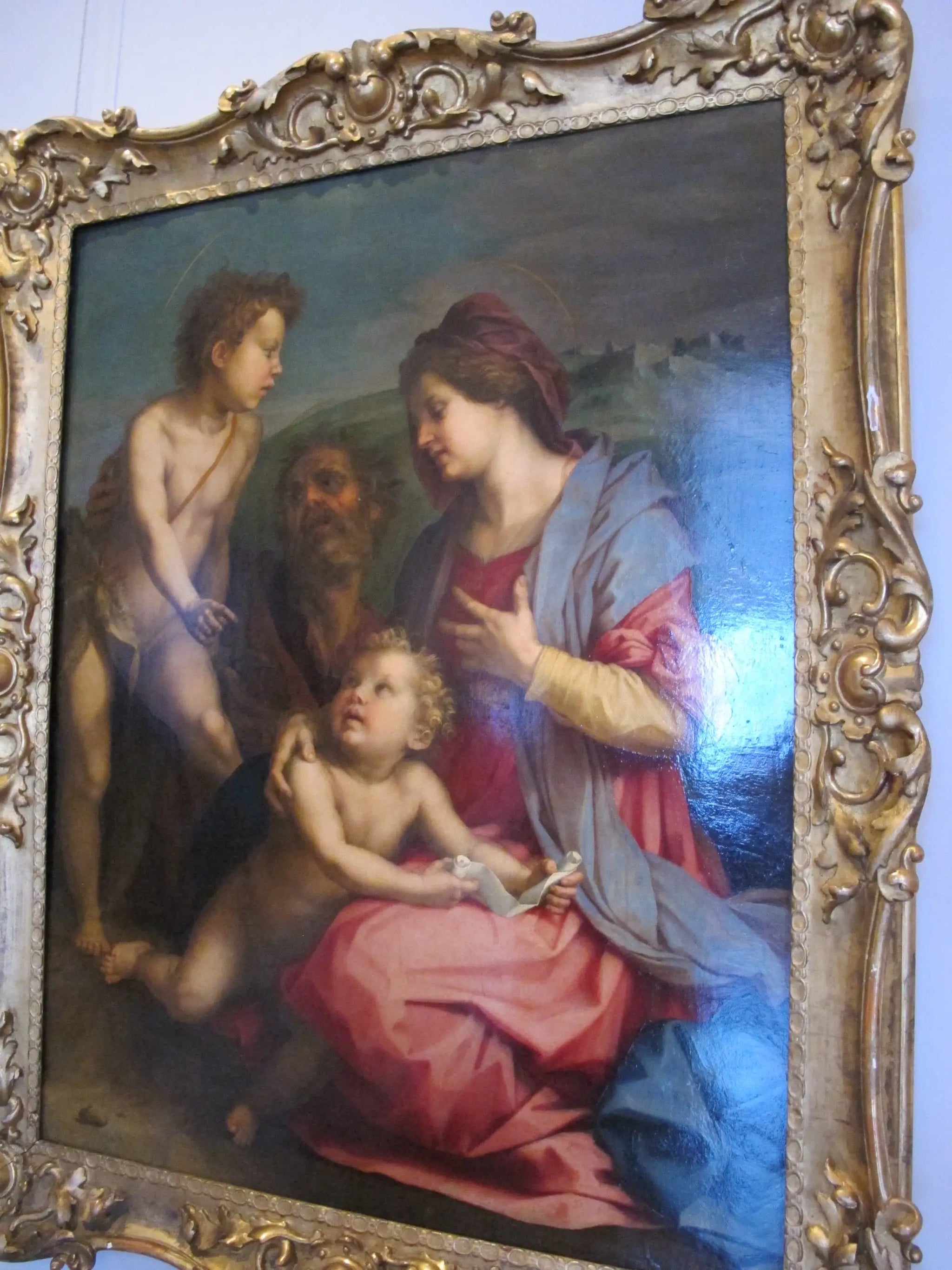 Sainte Famille avec saint Jean Baptiste - Andrea del Sarto image 1 reproduction d’œuvre d’art à l’huile
