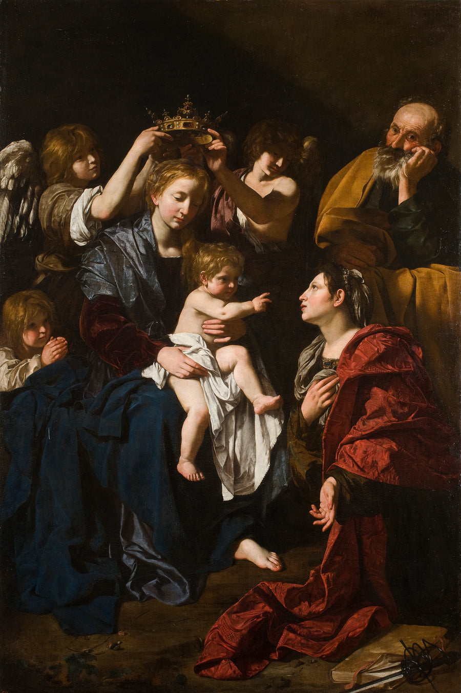 La Sainte Famille avec Sainte Catherine - Bartolomeo Cavarozzi