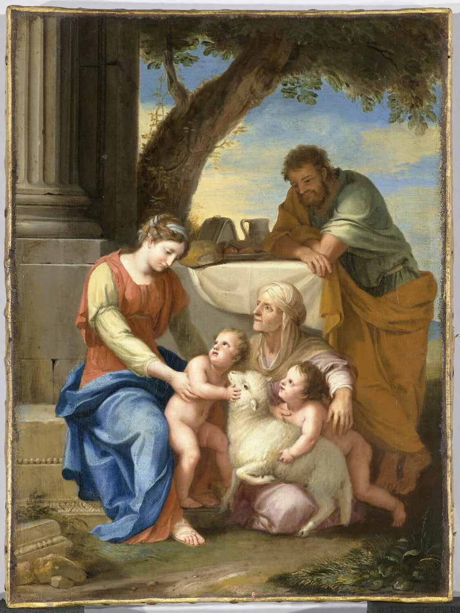 La Sainte Famille avec sainte Élisabeth et saint Jean-Baptiste - Jacques Stella