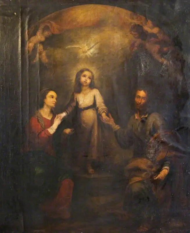 Sainte Famille - Bartolomé Esteban Murillo image 1 reproduction de peinture à l’huile
