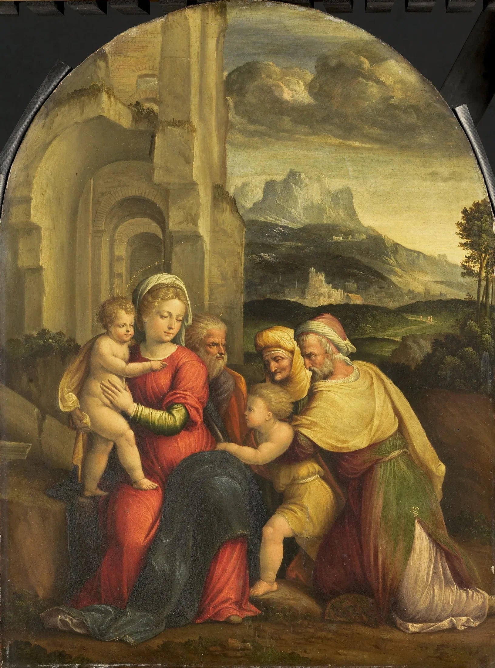 Sainte Famille - Benvenuto Tisi image 1 copie de tableau peinte à la main