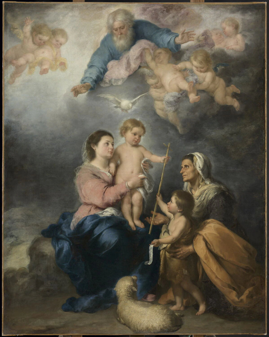 La Sainte Famille, dite aussi La Vierge de Séville - Bartolomé Esteban Murillo