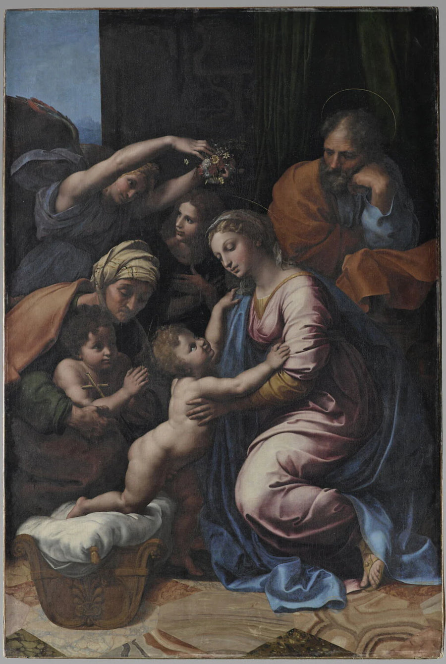 La Sainte Famille, dite La Grande Sainte Famille de François Ier - dit Raphaël Santi Raffaello