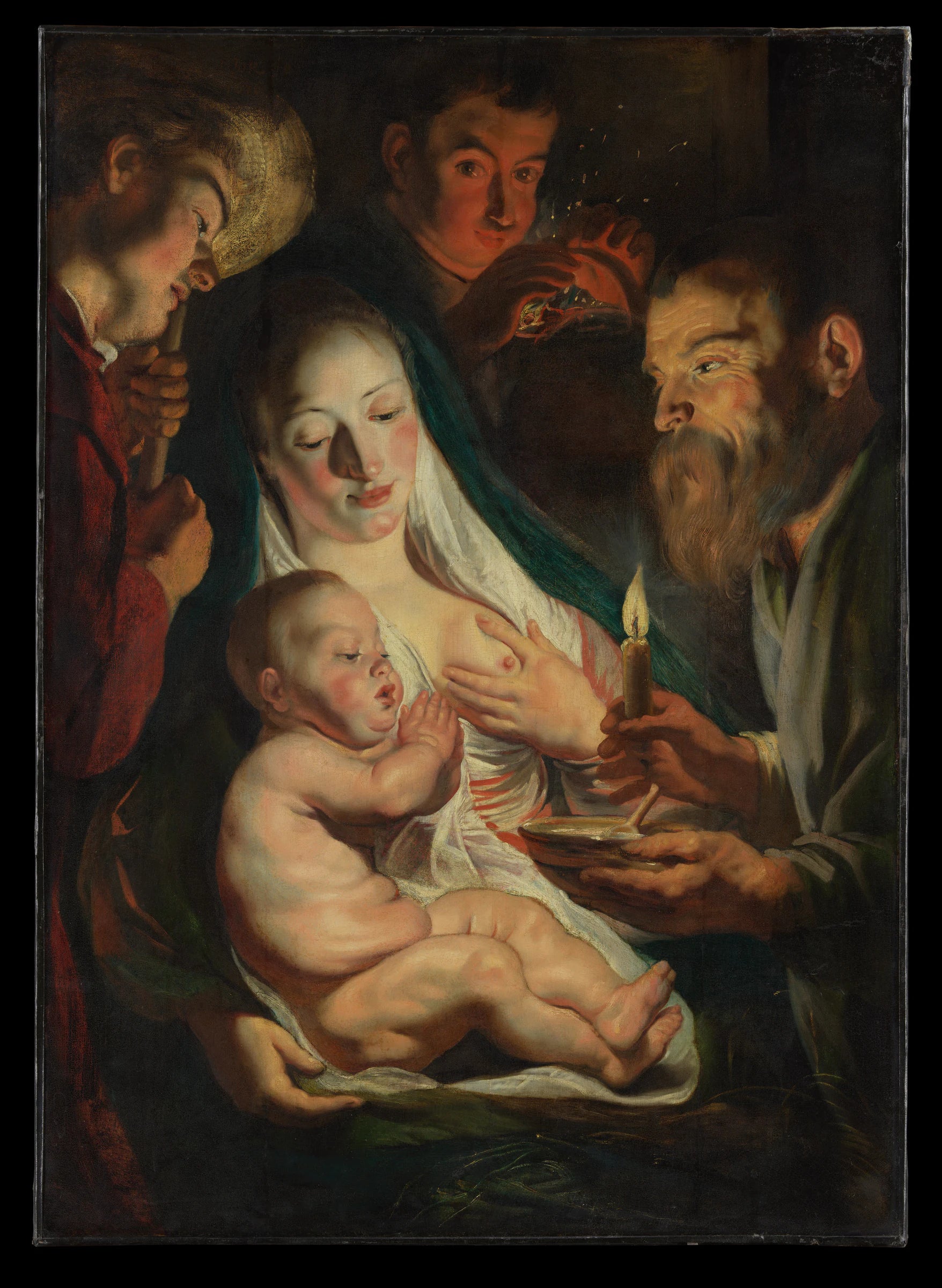 La Sainte Famille et les bergers - Jacob Jordaens