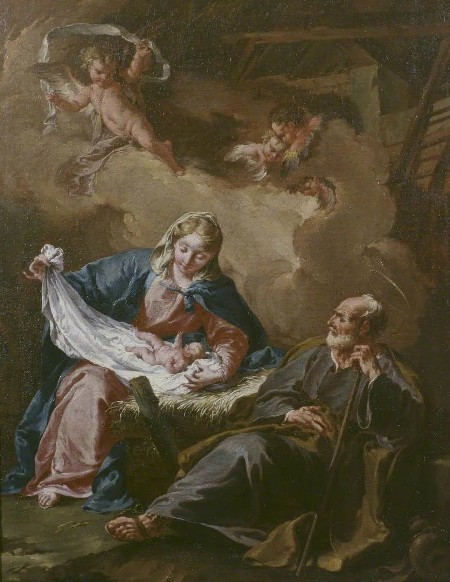 Sainte Famille - Giovanni Battista Pittoni image 1 copie peinte à la main à l’huile