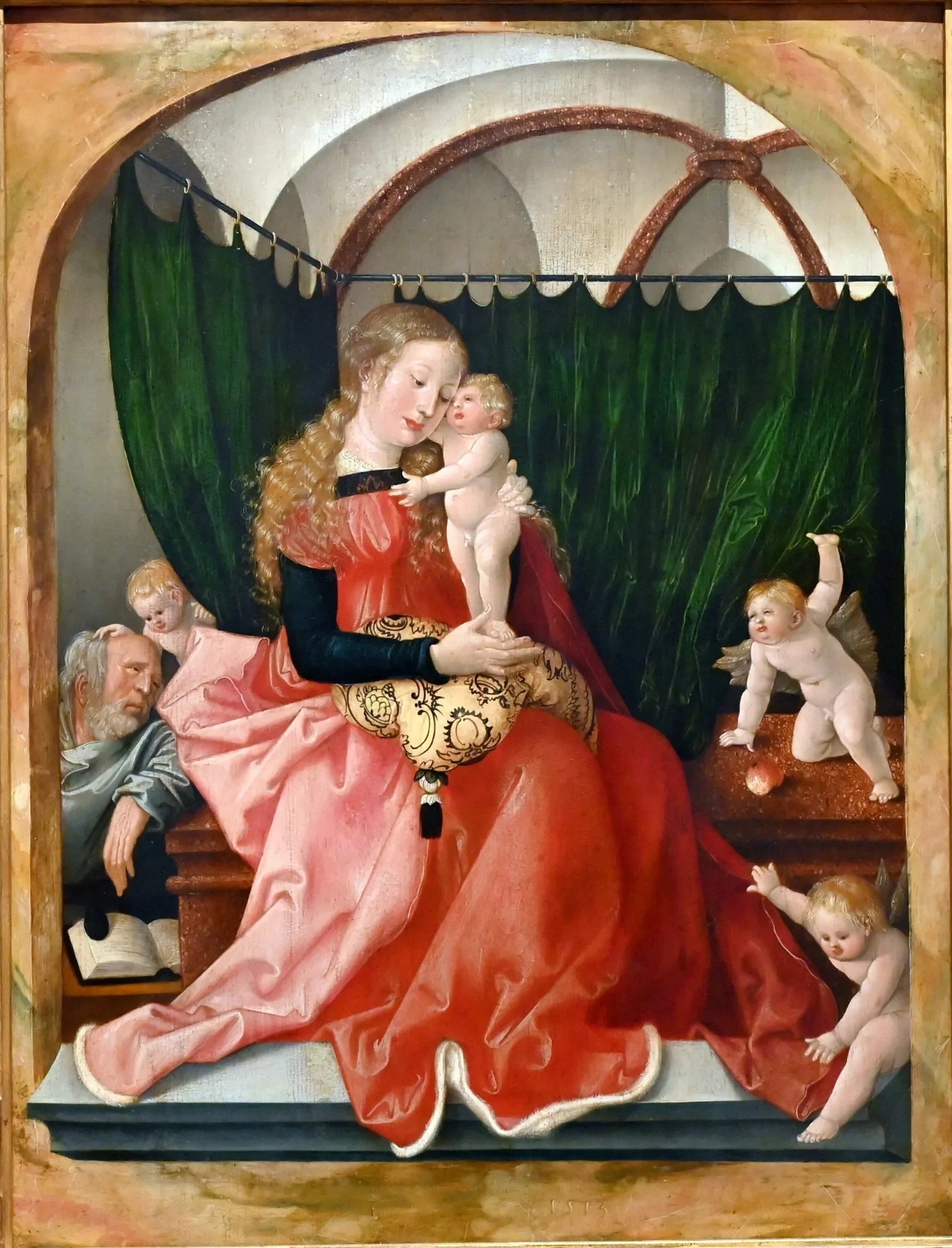 Sainte Famille - Hans Baldung Grien image 1 reproduction artisanale de tableau