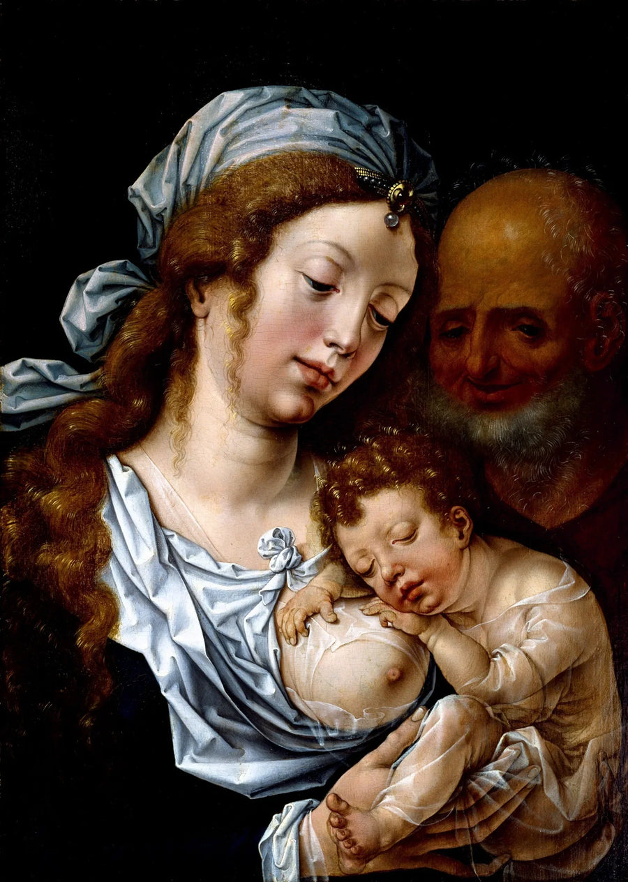 Sainte Famille - Jan Gossaert image 1 copie peinte à la main à l’huile