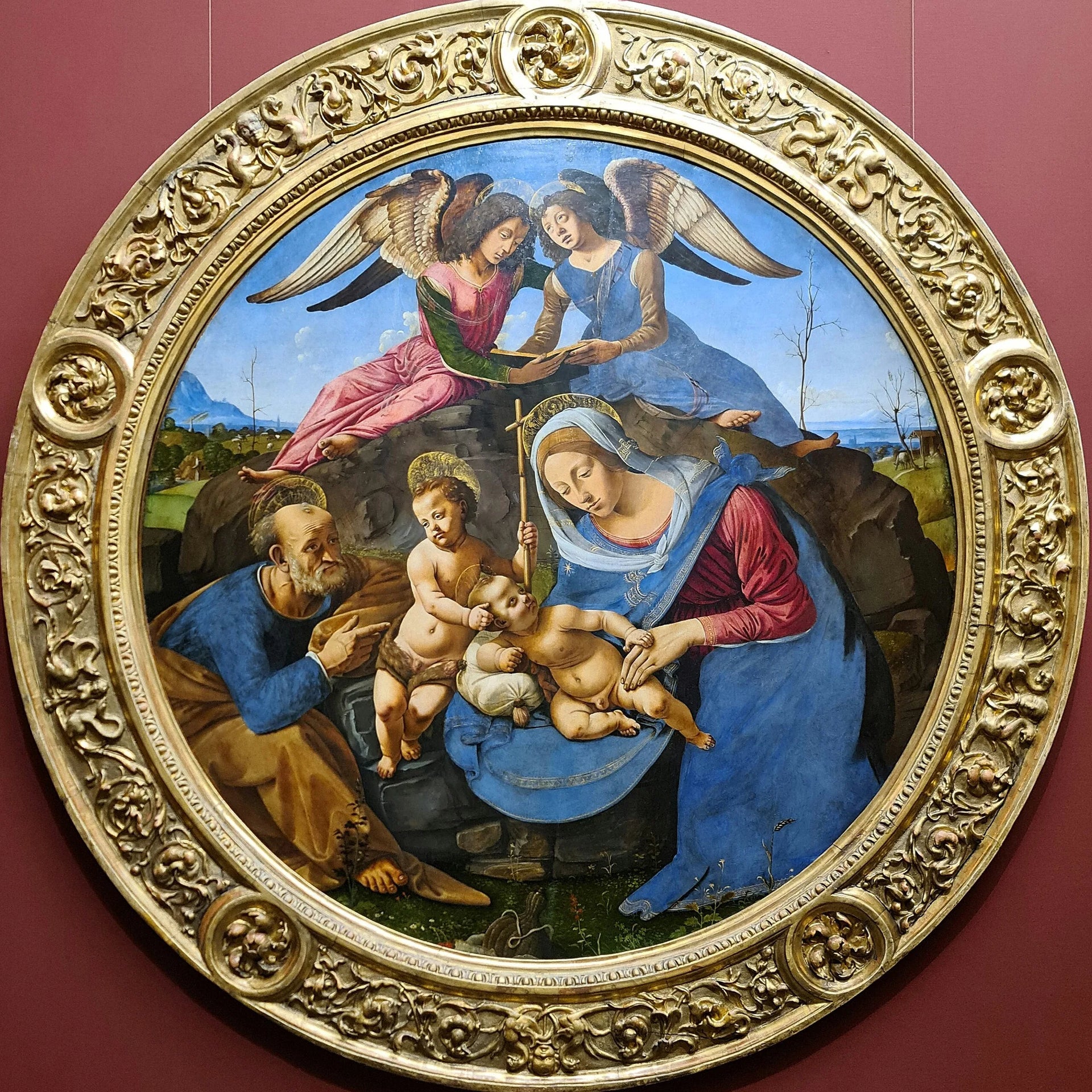 Sainte Famille - Piero di Cosimo image 1 reproduction d’œuvre d’art à l’huile