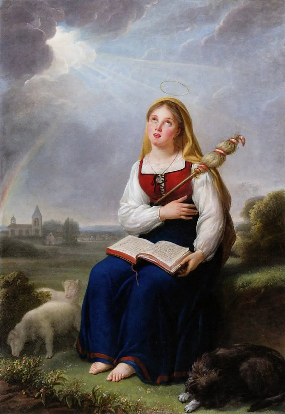 Sainte-Geneviève - Élisabeth Vigée Le Brun image 1 tableau peint à l’huile sur toile