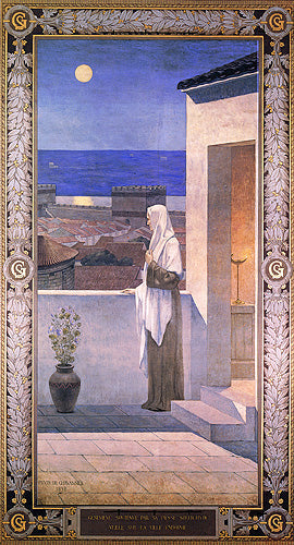 Sainte Geneviève veillant sur Paris - Pierre Puvis de Chavannes image 1 reproduction artisanale de tableau