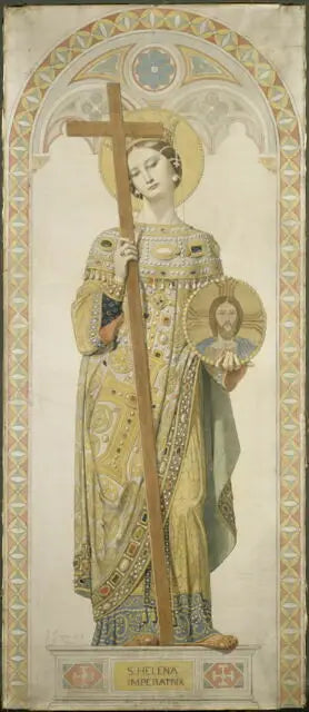 Sainte Hélène, impératrice - Jean-Auguste-Dominique Ingres image 1 copie de tableau peinte à la main