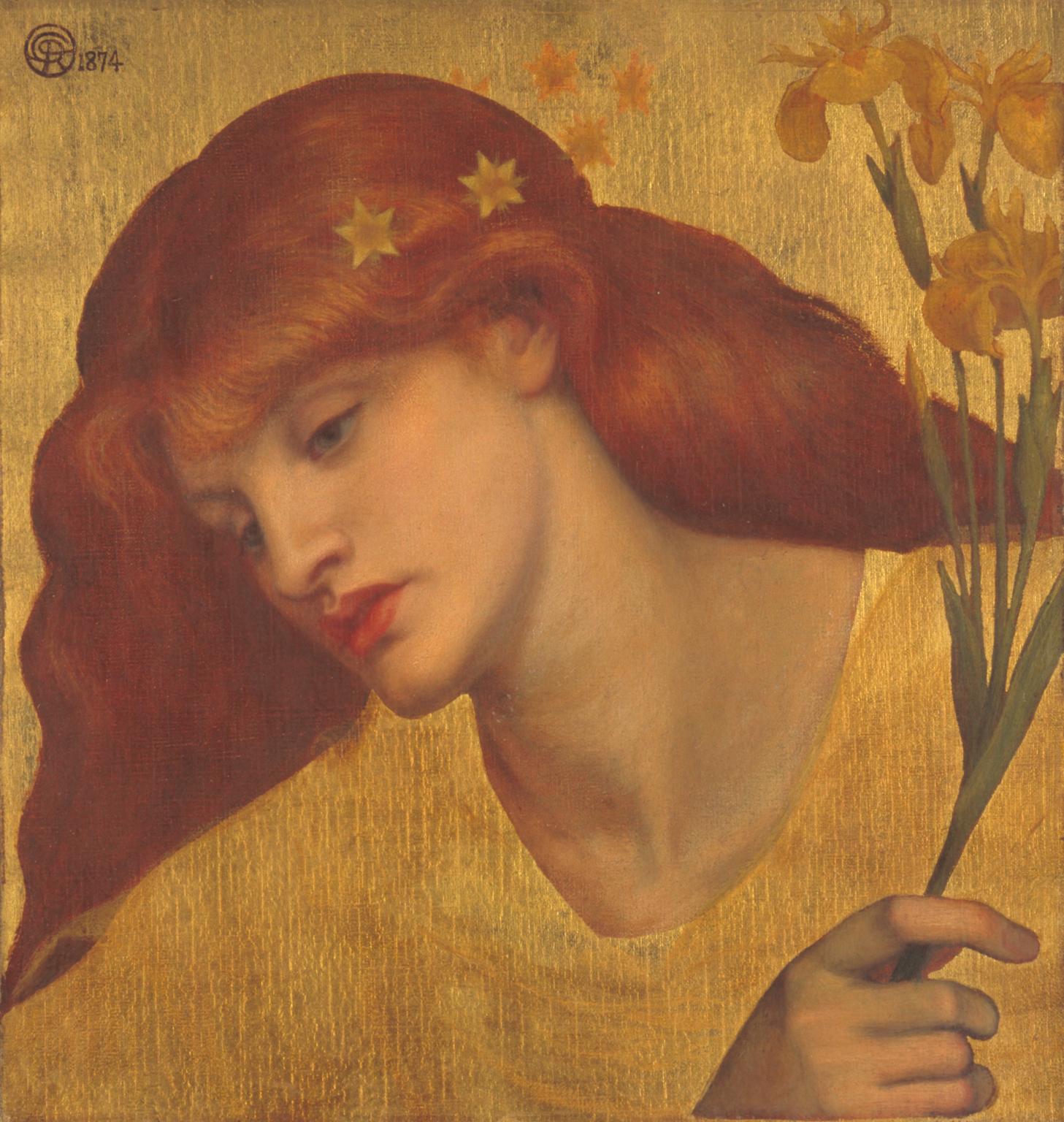 Sainte Lilias - Dante Gabriel Rossetti image 1 reproduction artisanale de tableau