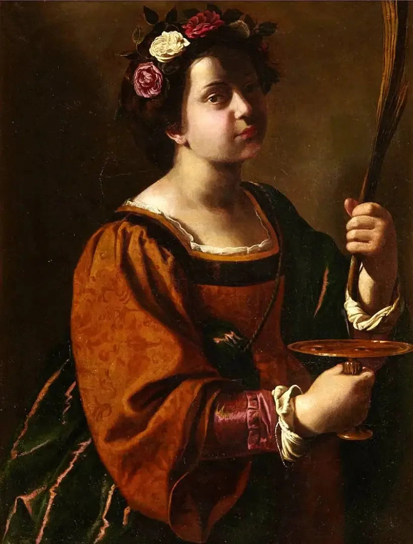 Sainte-Lucie - Artemisia Gentileschi image 1 copie peinte à la main à l’huile