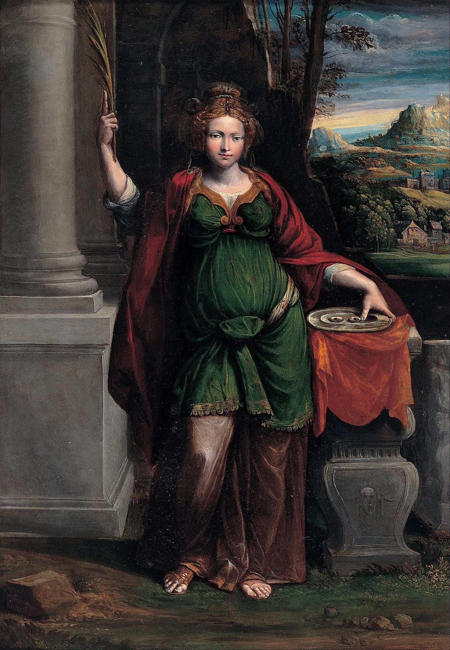 Sainte Lucie - Benvenuto Tisi image 1 reproduction de peinture à l’huile