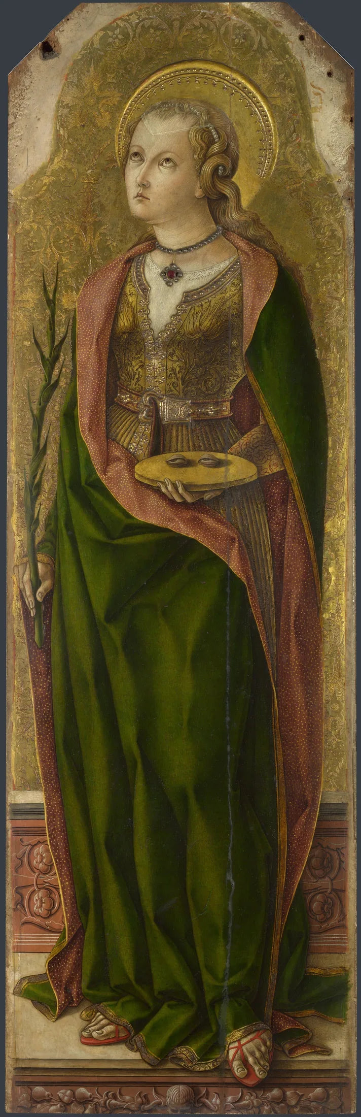 Sainte Lucie - Carlo Crivelli image 1 copie peinte à la main à l’huile