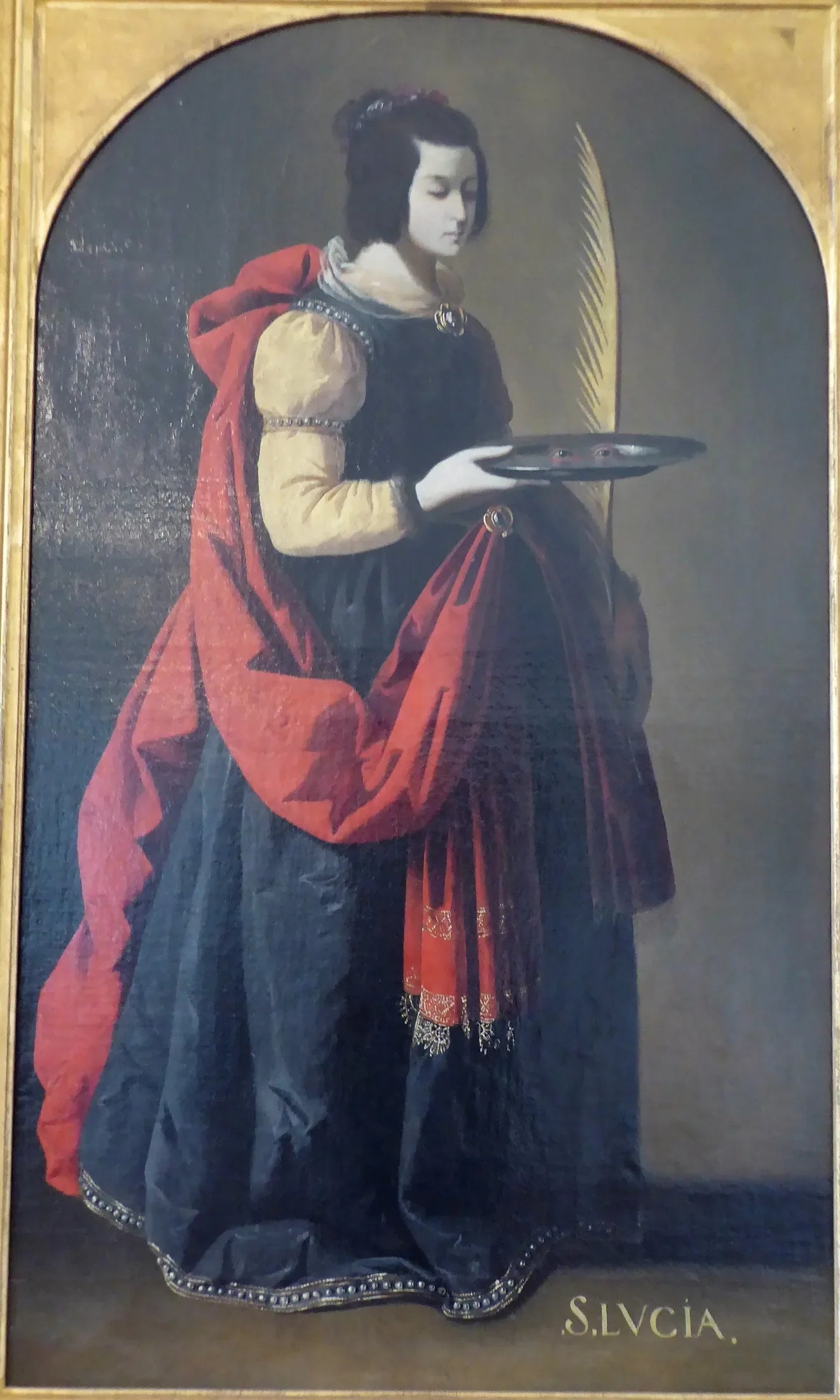 Sainte-Lucie (Chartres) - Francisco de Zurbarán image 1 copie peinte à la main à l’huile
