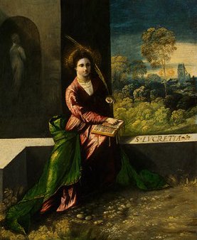 Sainte Lucrèce - Dosso Dossi image 1 reproduction réalisée par Alpha Reproduction