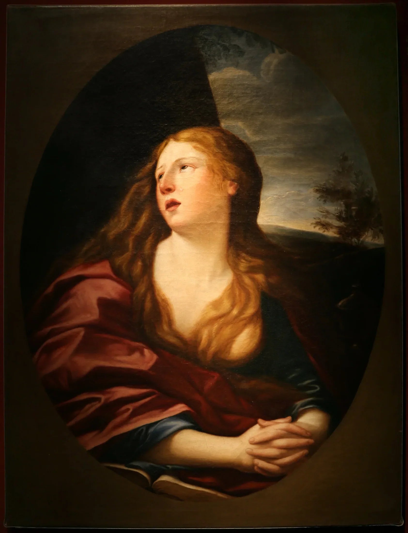 Sainte Madeleine pénitente - Francesco Albani image 1 copie de tableau peinte à la main