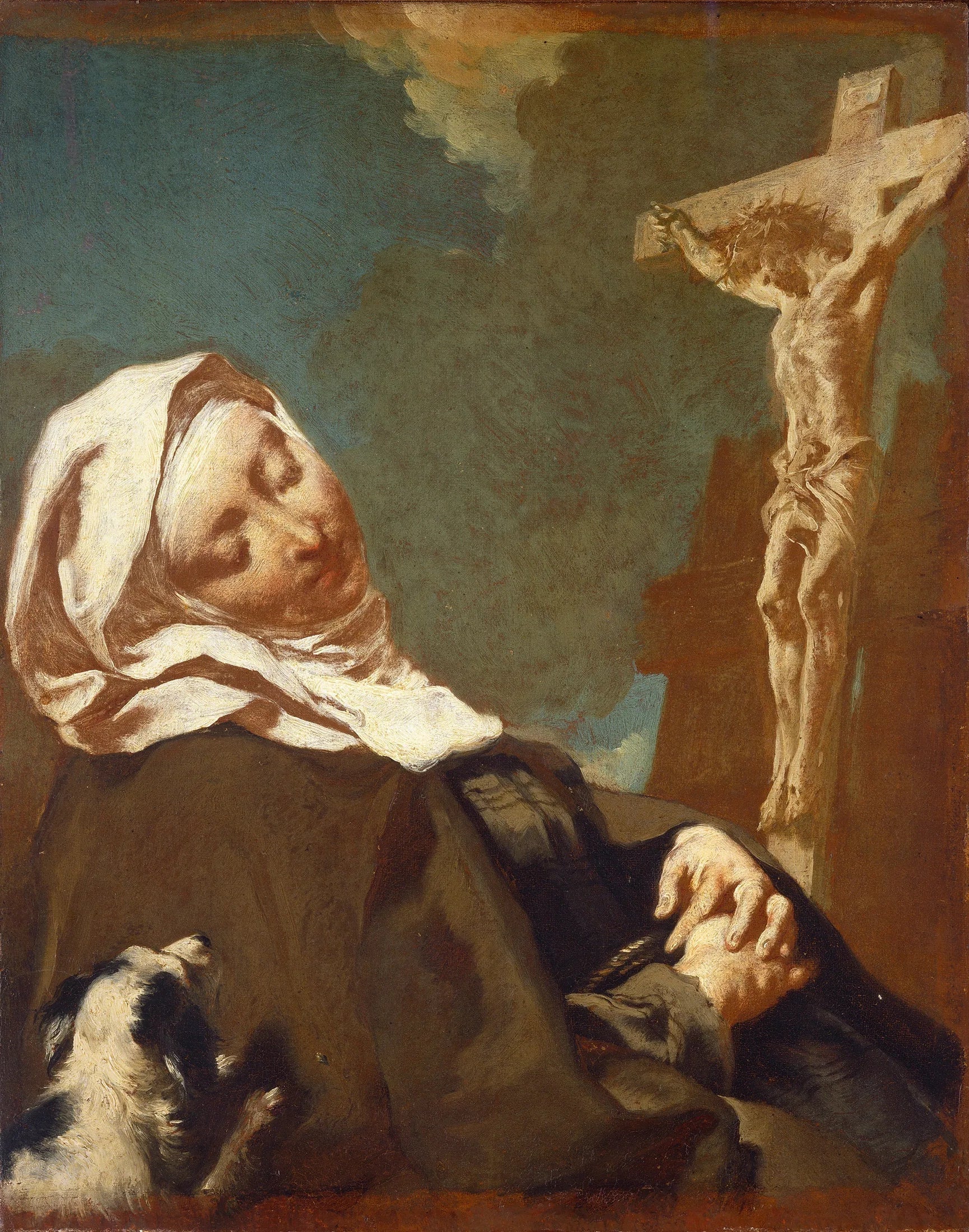 Sainte Marguerite de Cortone - Giovanni Battista Piazzetta image 1 tableau peint à l’huile sur toile