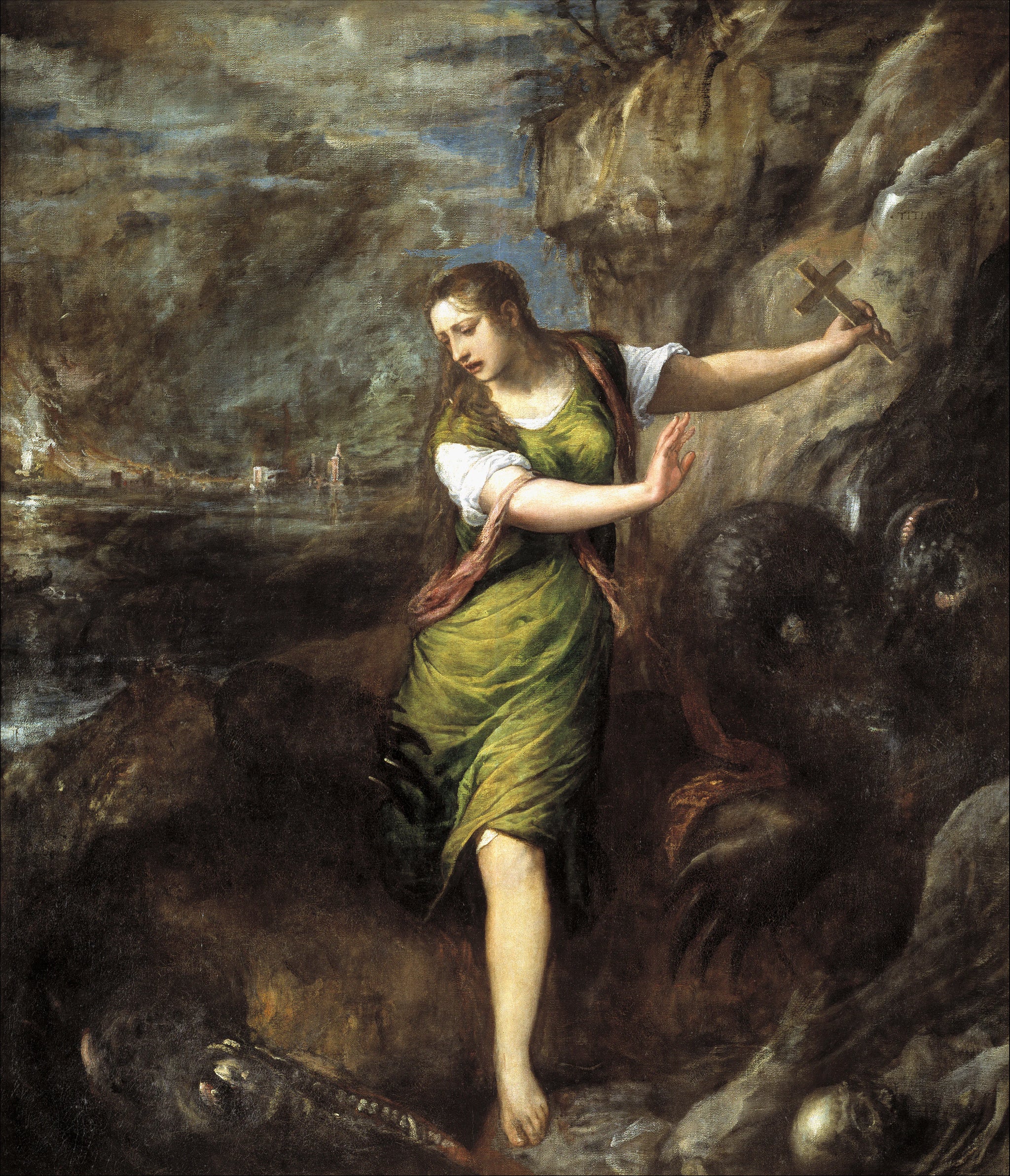Sainte Marguerite et le dragon - Titien