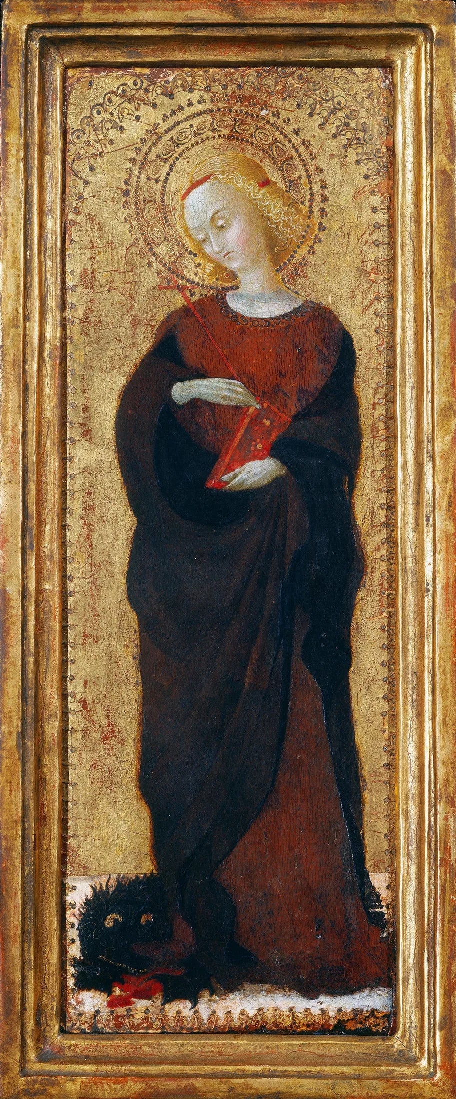 Sainte Marguerite - Stefano di Giovanni (Sassetta) image 1 copie peinte à la main à l’huile