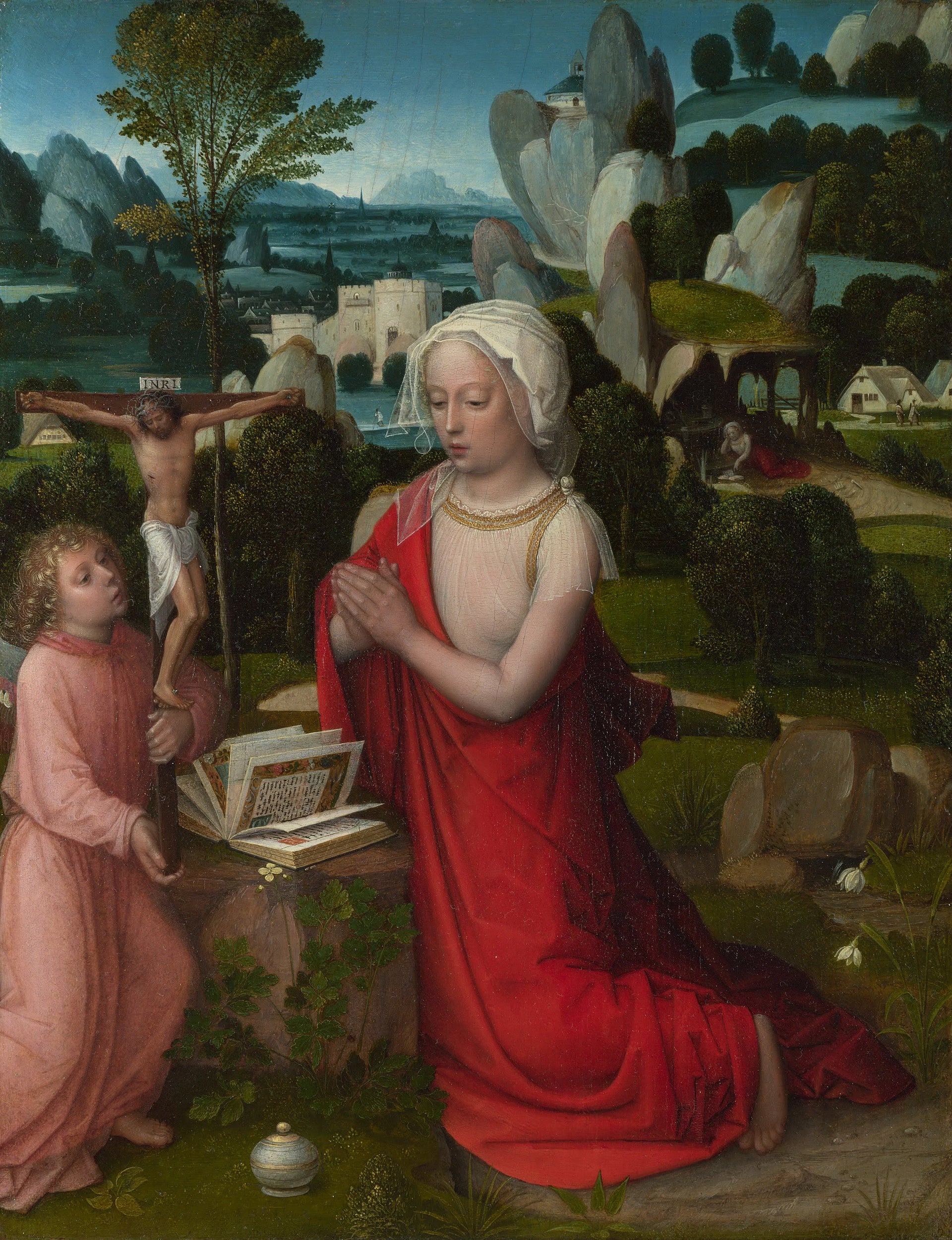Sainte Marie Madeleine au désert. - Adriaen Isenbrant