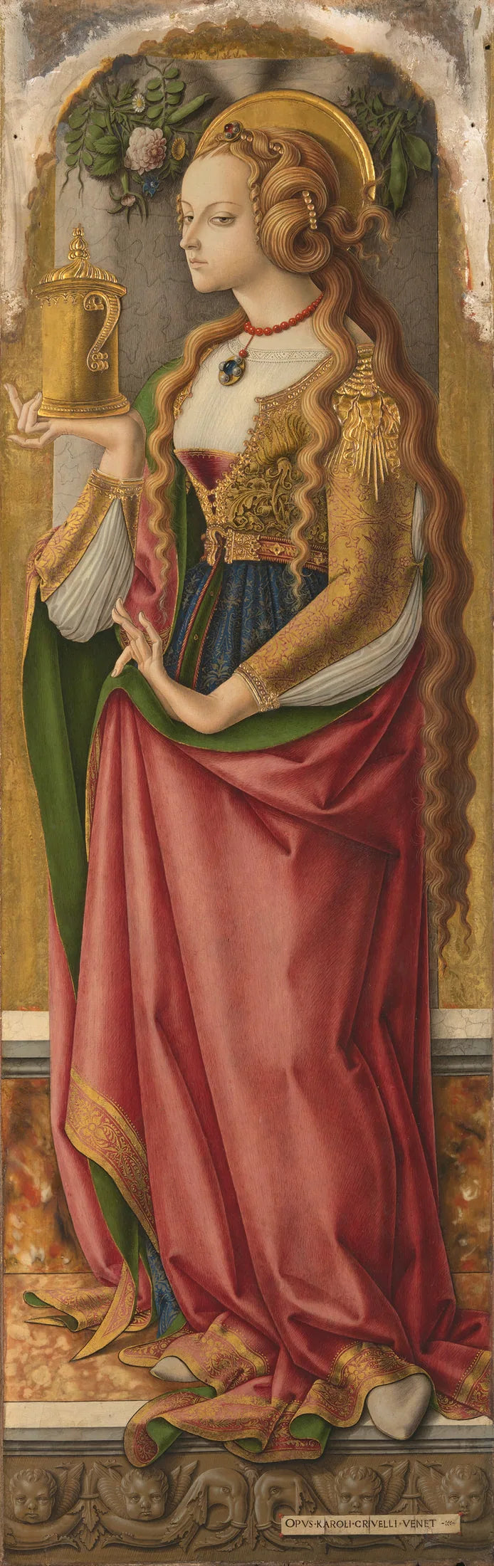 Sainte Marie Madeleine - Carlo Crivelli image 1 reproduction de peinture à l’huile