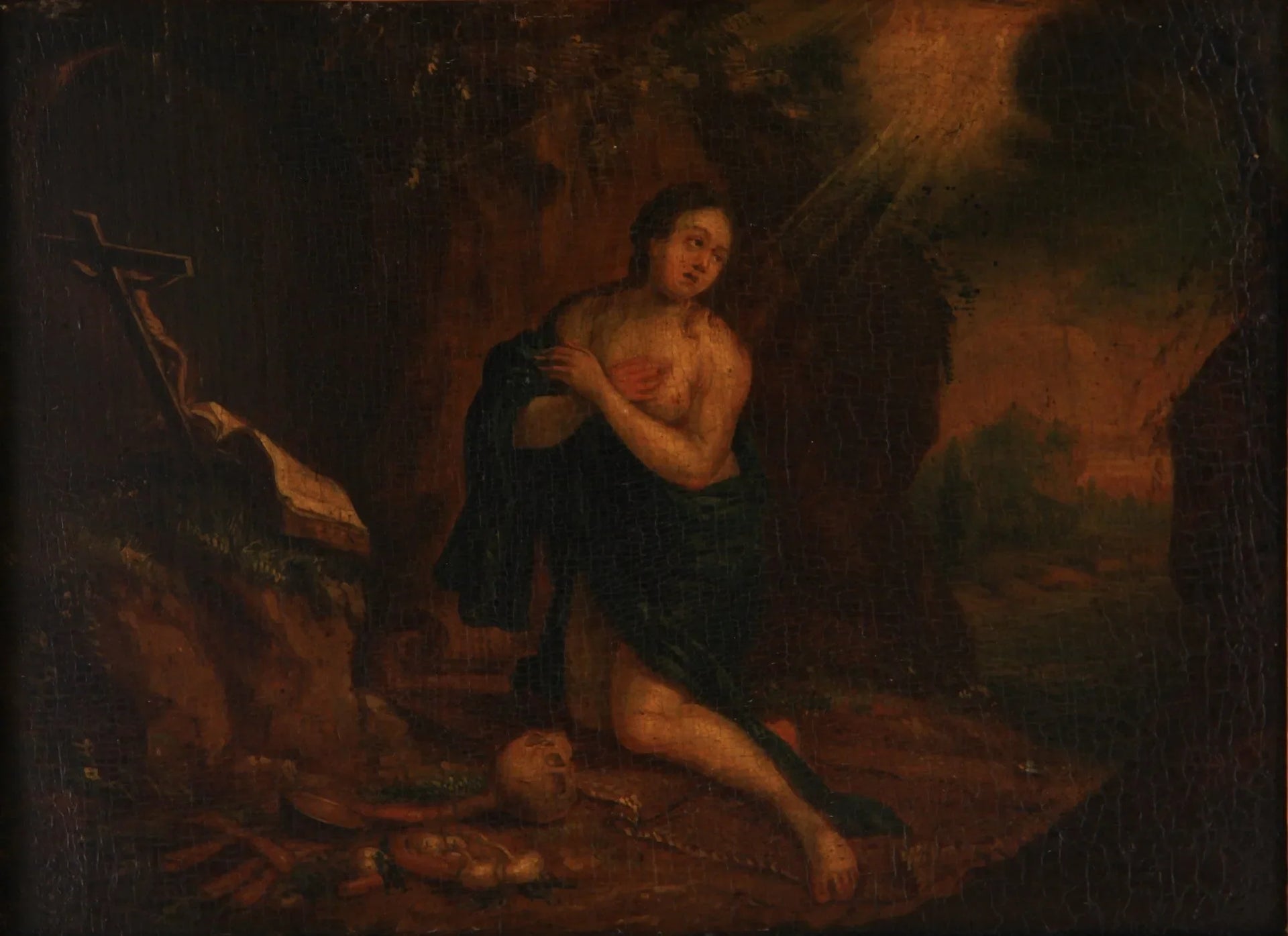 Sainte Marie-Madeleine - Ludovico Carracci image 1 copie peinte à la main à l’huile