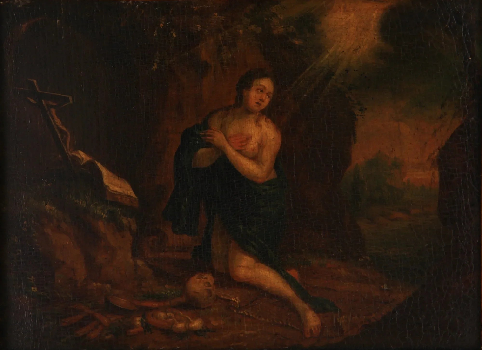Sainte Marie-Madeleine - Ludovico Carracci image 1 copie peinte à la main à l’huile