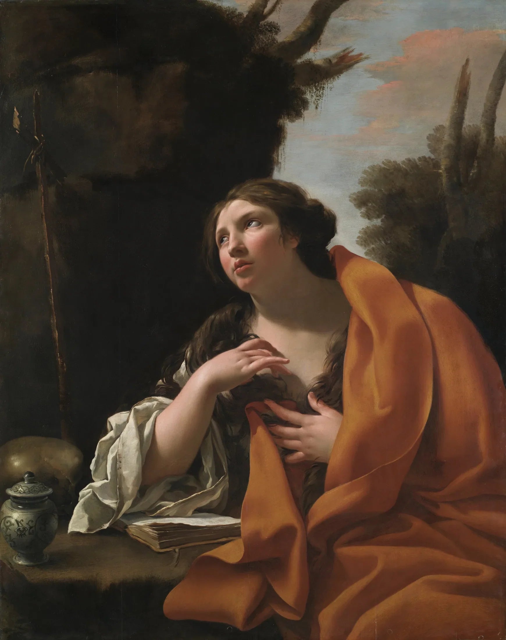 Sainte Marie Madeleine - Simon Vouet image 1 reproduction de peinture à l’huile