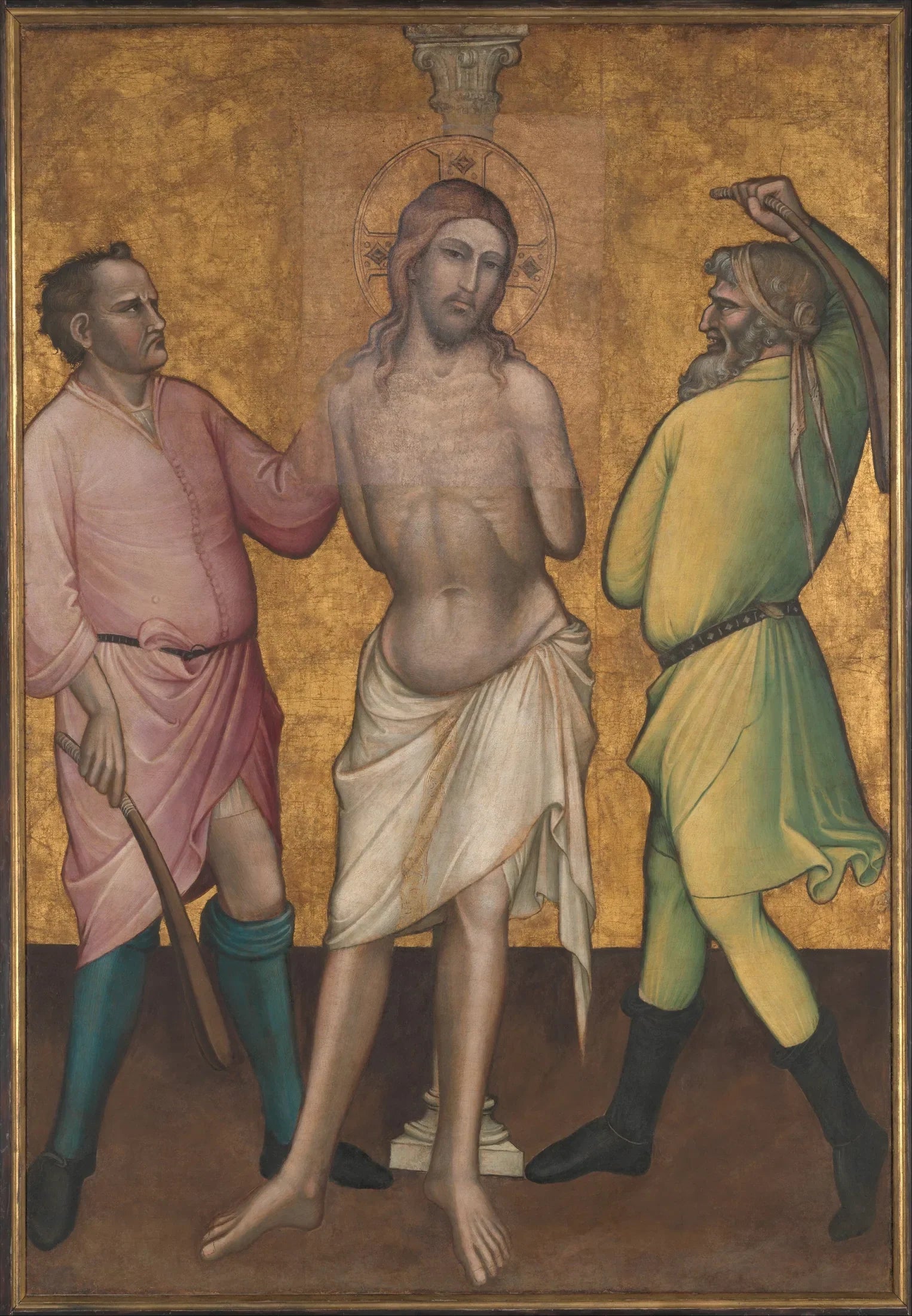 Sainte Marie-Madeleine tenant un crucifix ; (au revers) La Flagellation - Spinello Aretino image 1 tableau peint à l’huile sur toile