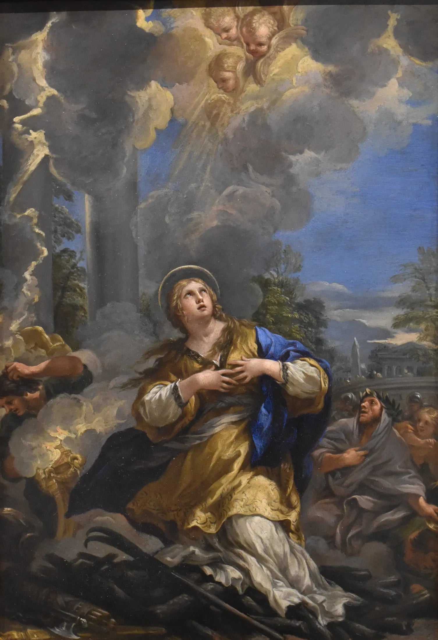 Sainte Martine refusant d'adorer les idoles - Pietro da Cortona image 1 reproduction artisanale de tableau