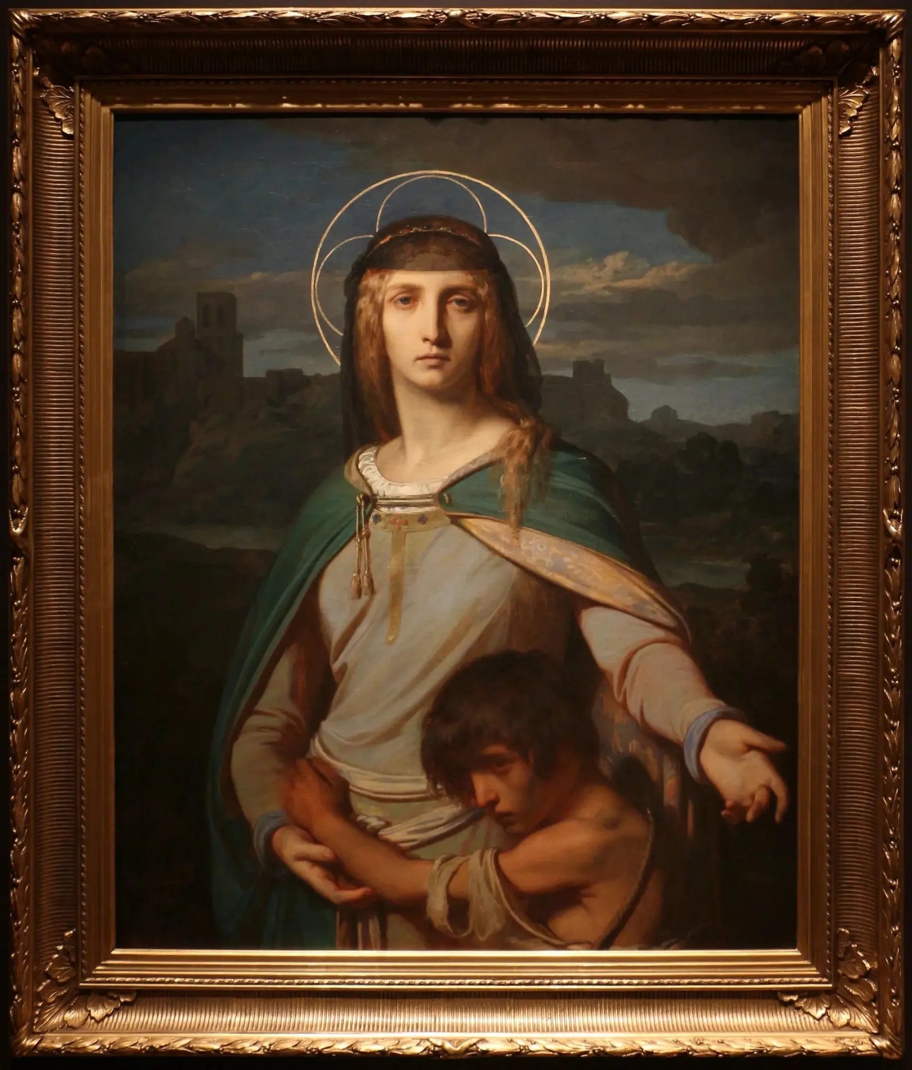 Sainte Monique dans un paysage - Alexandre Cabanel image 1 reproduction artisanale de tableau