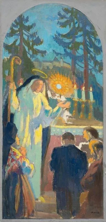 Sainte Odile - Maurice Denis image 1 copie peinte à la main à l’huile