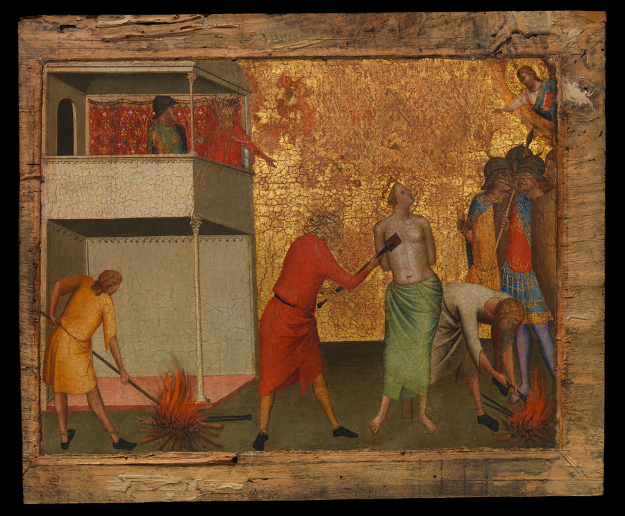 Sainte Réparate torturée avec des fers rougis - Bernardo Daddi