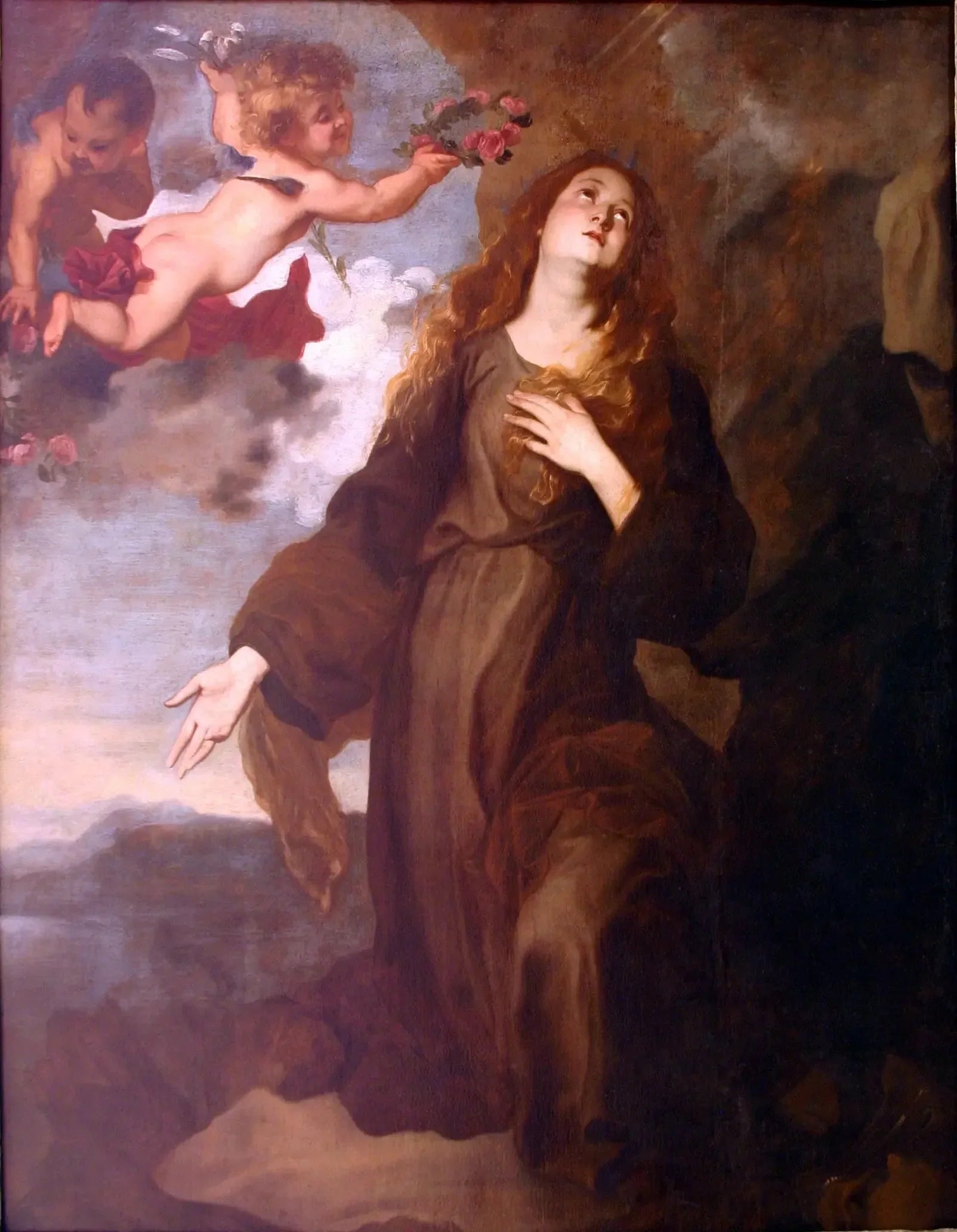 Sainte Rosalie - Antoine van Dyck image 1 tableau peint à l’huile sur toile