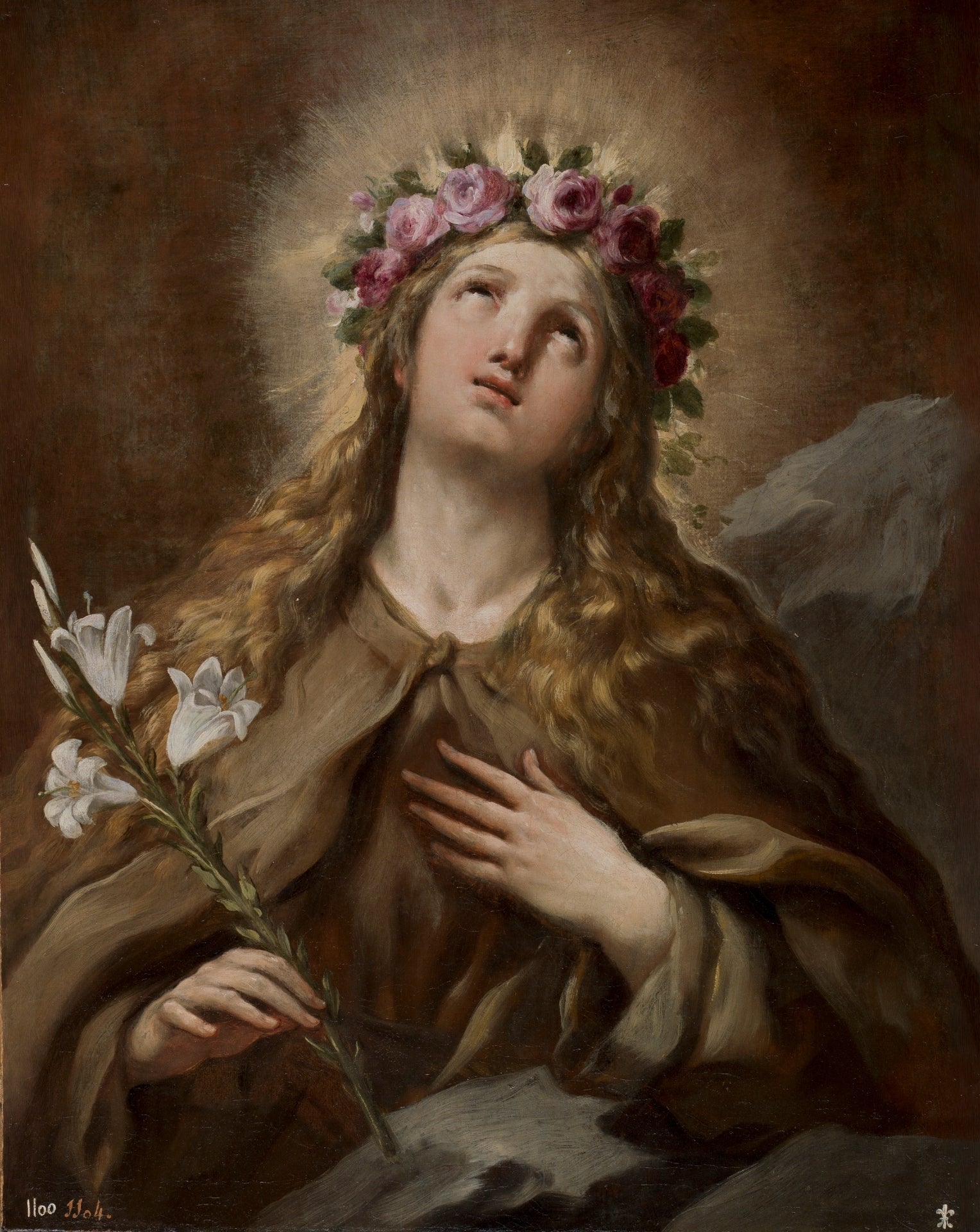 Sainte Rosalie - Luca Giordano image 1 reproduction réalisée par Alpha Reproduction