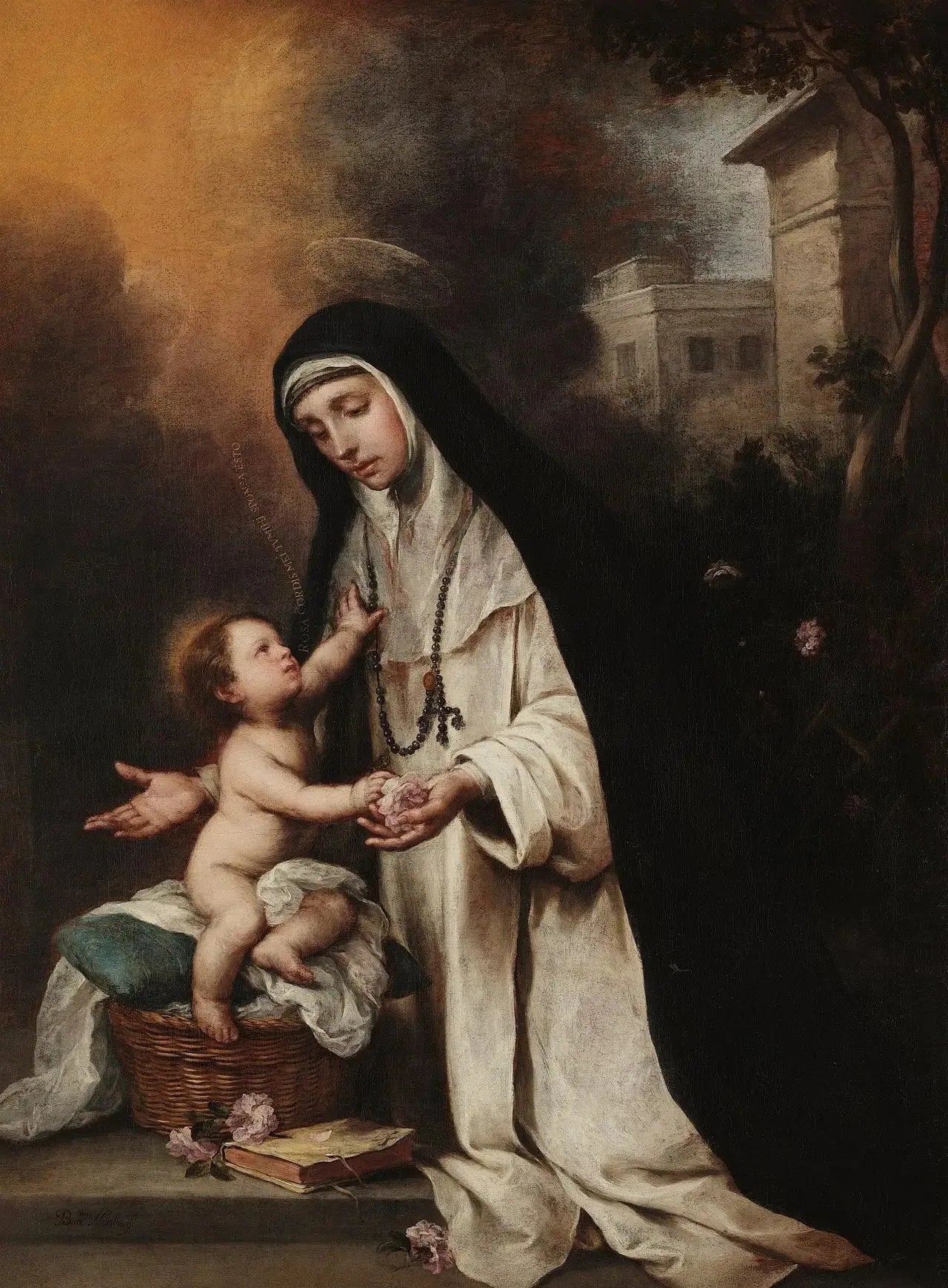Sainte Rose de Lima - Bartolomé Esteban Murillo image 1 reproduction artisanale de tableau