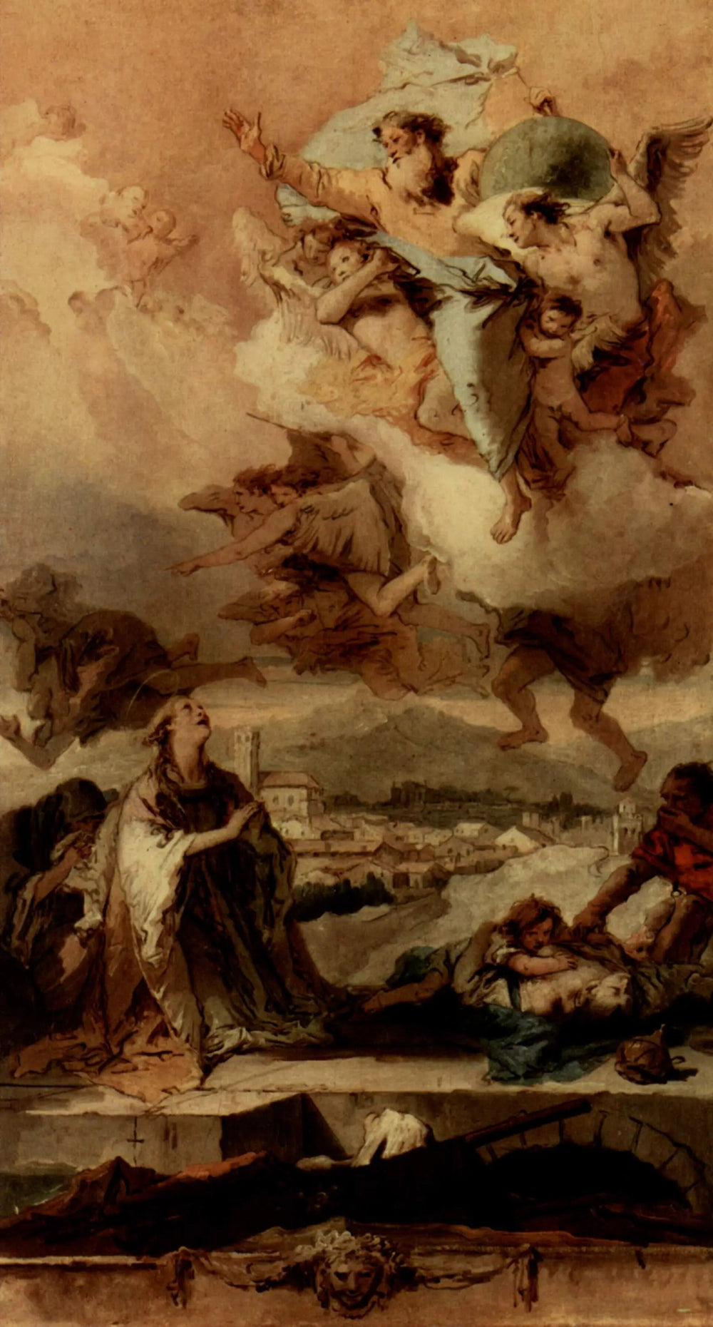 Sainte Thècle priant pour les pestiférés - Giovanni Battista Tiepolo - Alpha Reproduction
