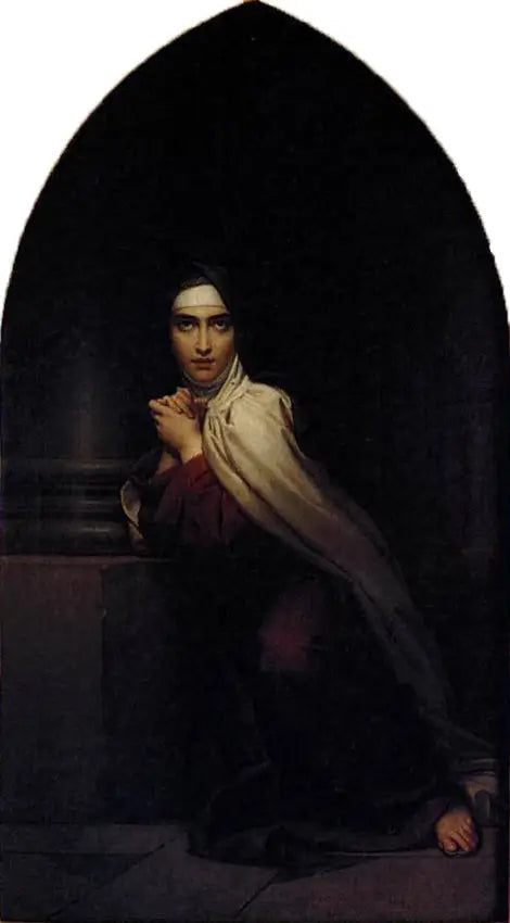 Sainte Thérèse d'Avila en prière - François Gérard image 1 copie peinte à la main à l’huile