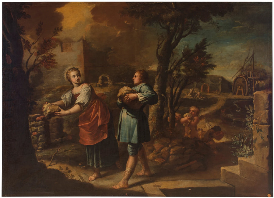 Sainte Thérèse et son frère Don Rodrigo tentent de construire des ermitages - Juan García de Miranda