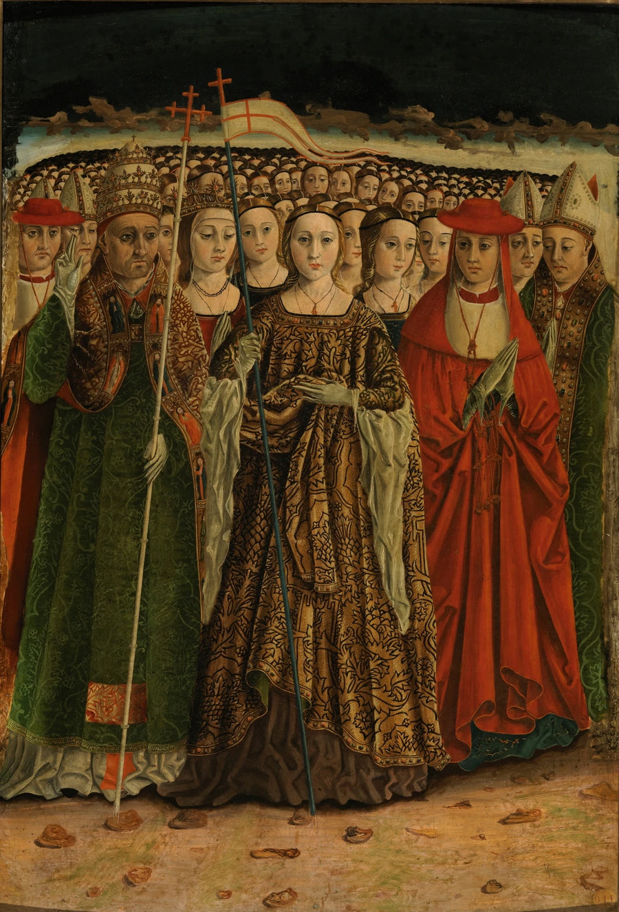 Sainte Ursule avec les onze mille vierges - Maestro de las Once Mil Vírgenes
