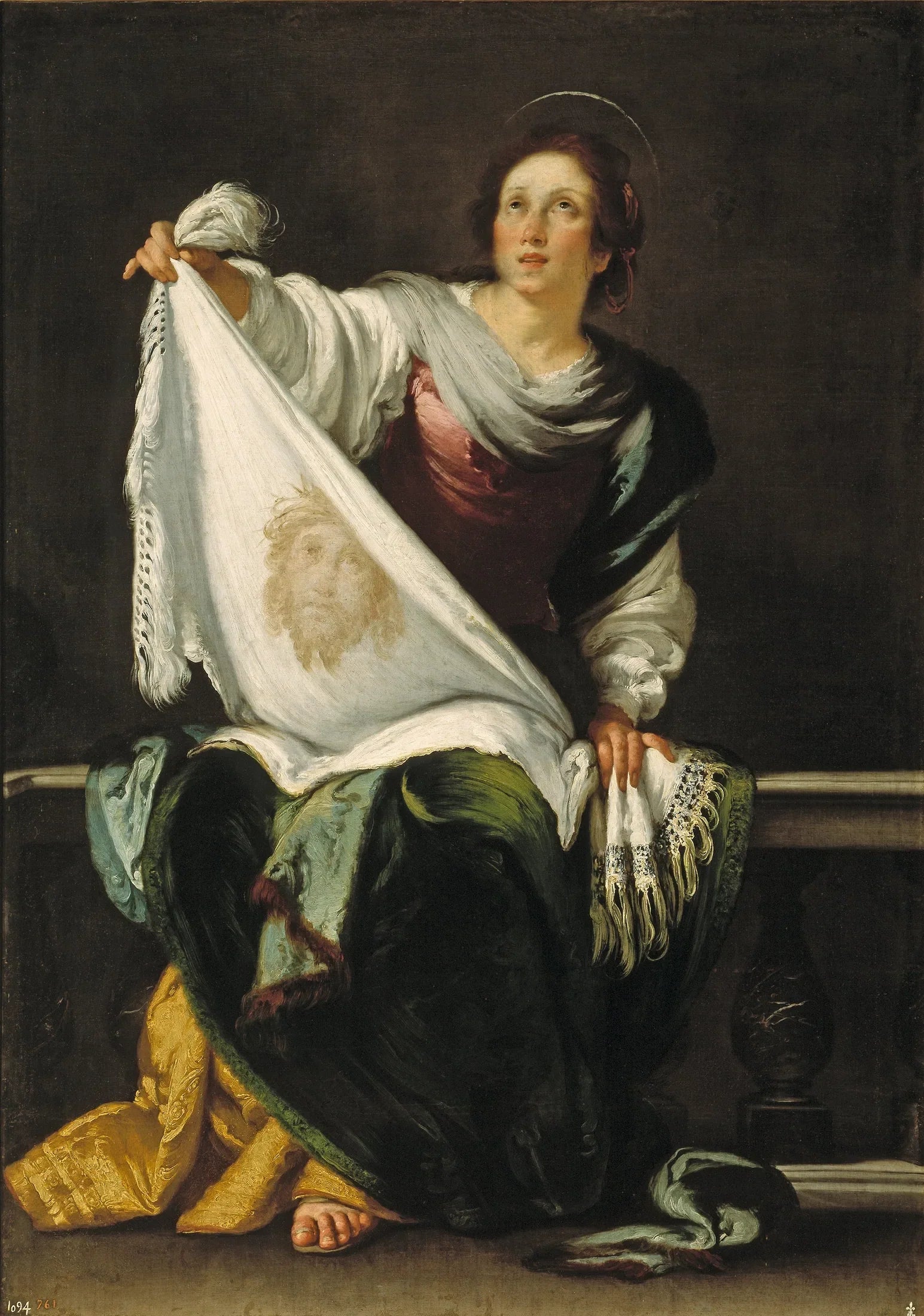 Sainte Véronique - Bernardo Strozzi image 1 copie peinte à la main à l’huile