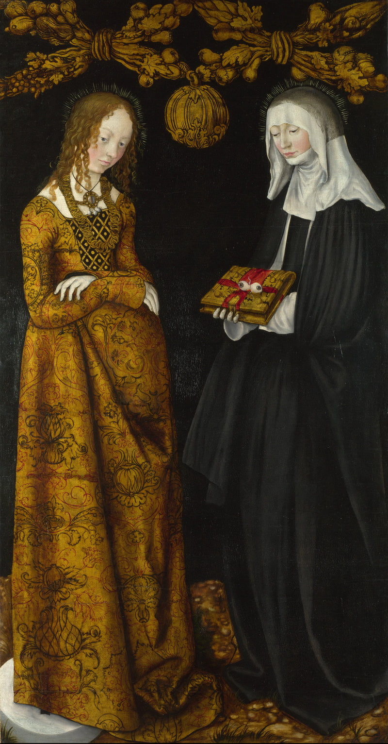 Saintes Christine et Ottilia - Lucas Cranach l'Ancien