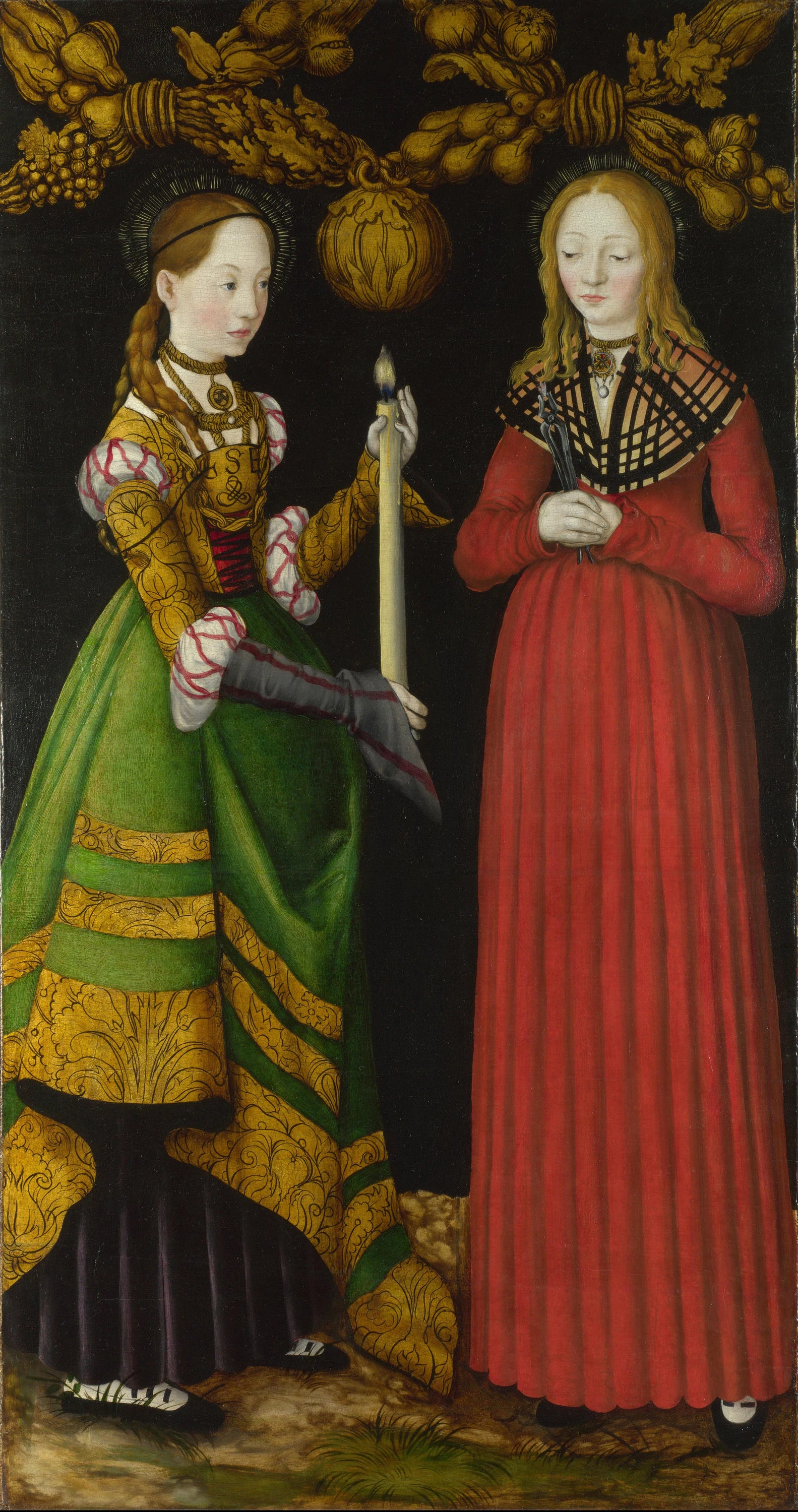 Saintes Geneviève et Apollonie - Lucas Cranach l'Ancien