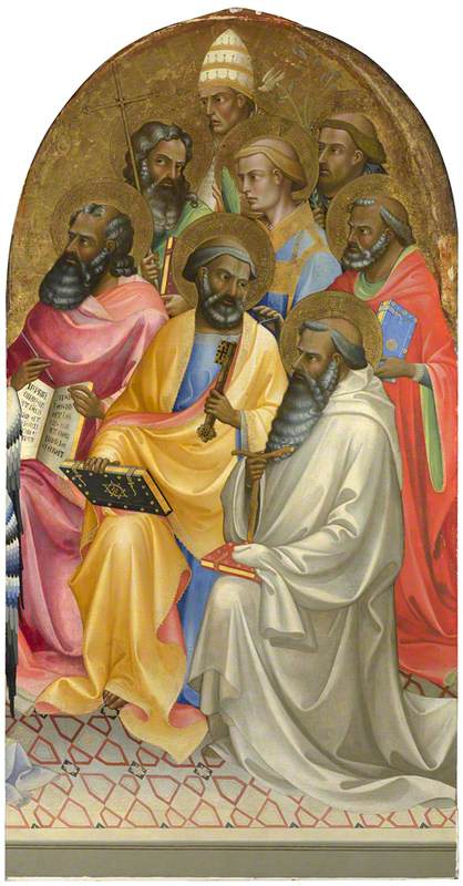 Saints adorateurs : Panneau principal droit - Lorenzo Monaco image 1 copie de tableau peinte à la main