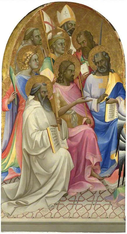 Saints adorateurs : Panneau principal gauche - Lorenzo Monaco